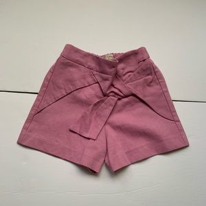 Zara Girls Linen Blended Shorts Size 6